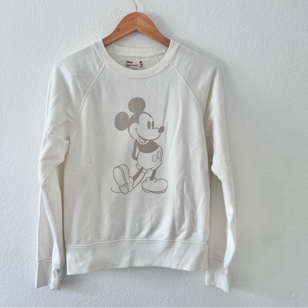 Disney Uniqlo Neutral Mickey Crewneck Sz XS